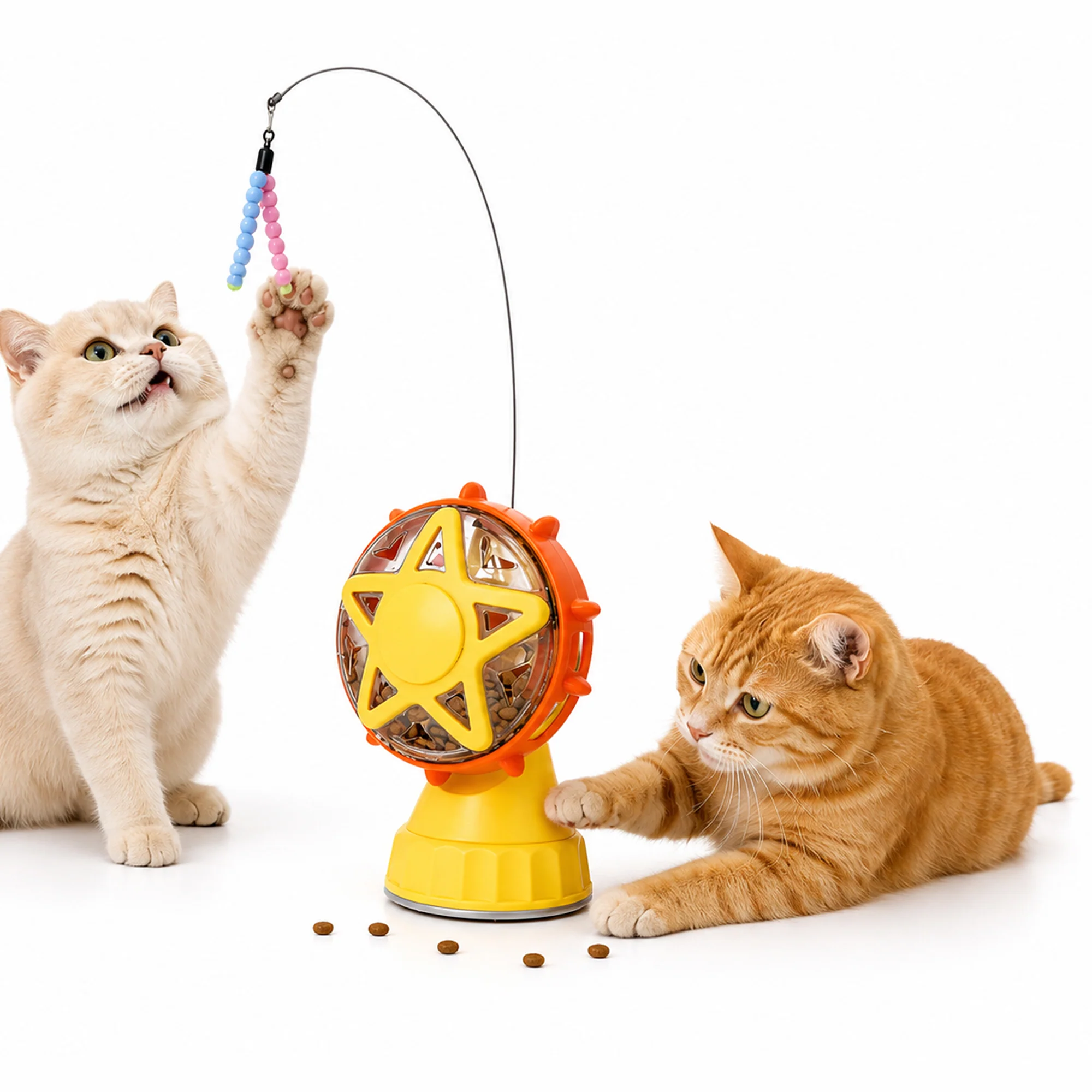 Easy-to-Use PawsPik® Interactive Spinning Wheel Snack Feeder Teaser Kitten Toy Carefully Designed