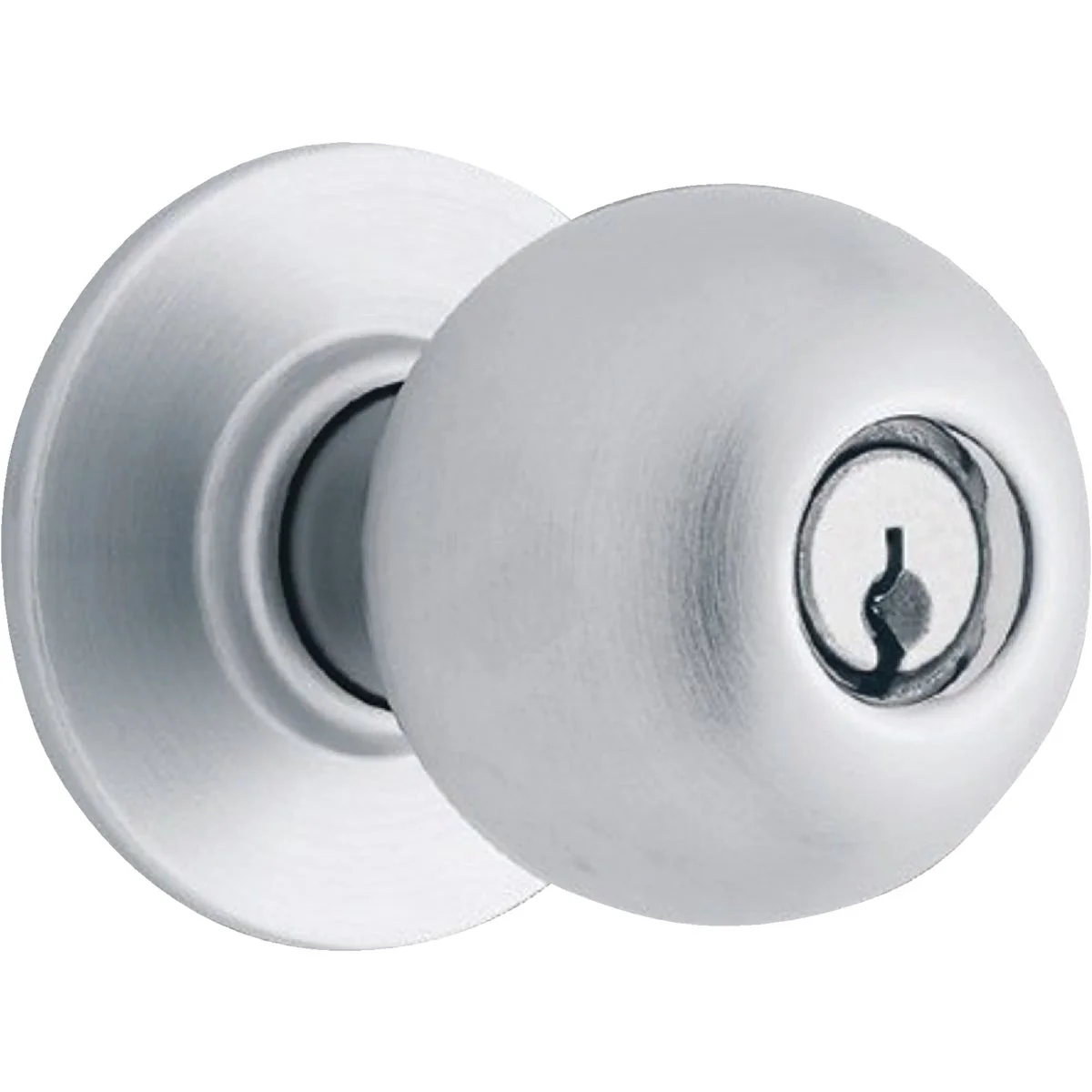 World-Class Schlage Satin Chrome Storeroom Door Knob Lockset Convenient