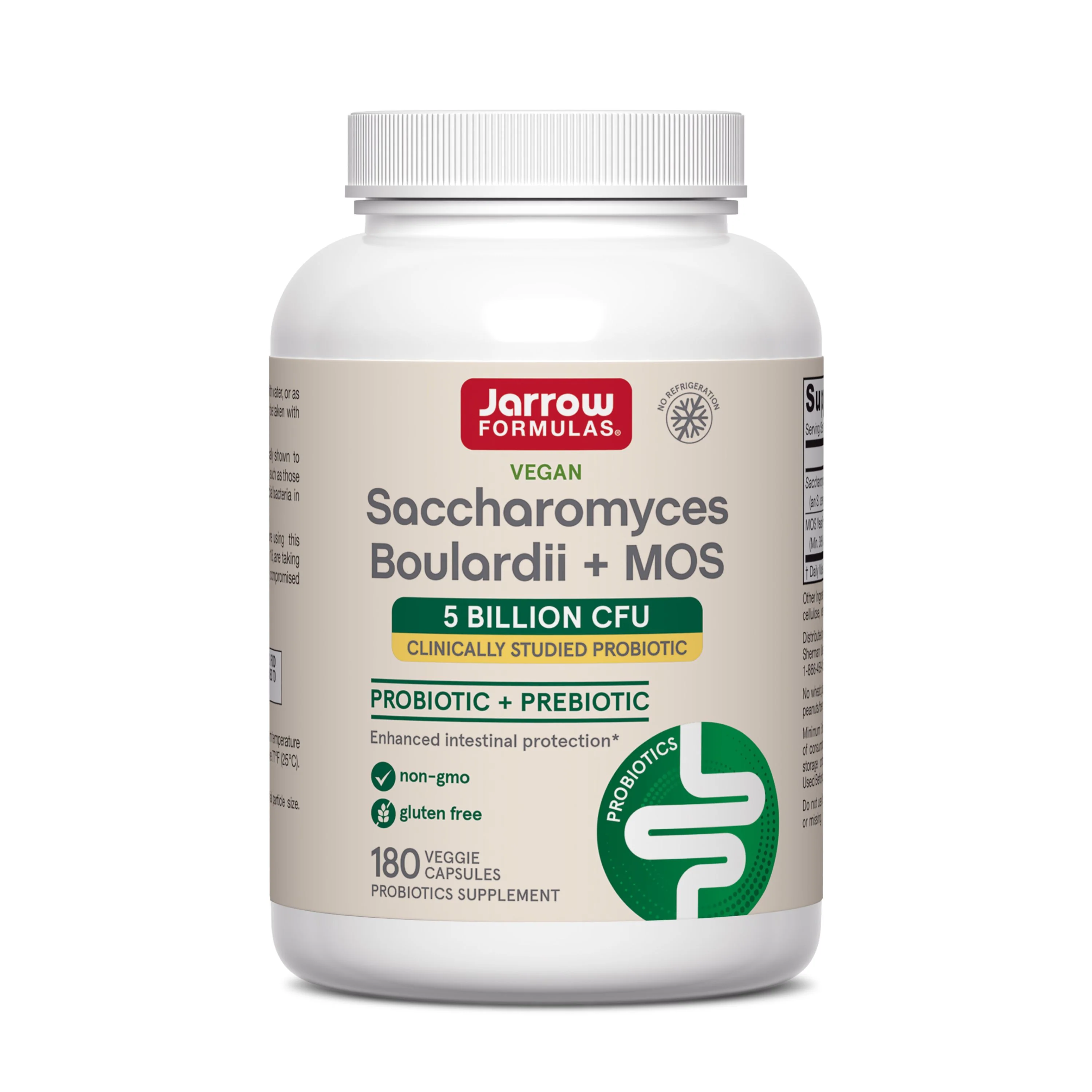 Pure Jarrow Saccharomyces Boulardii Probiotics MOS Dependable