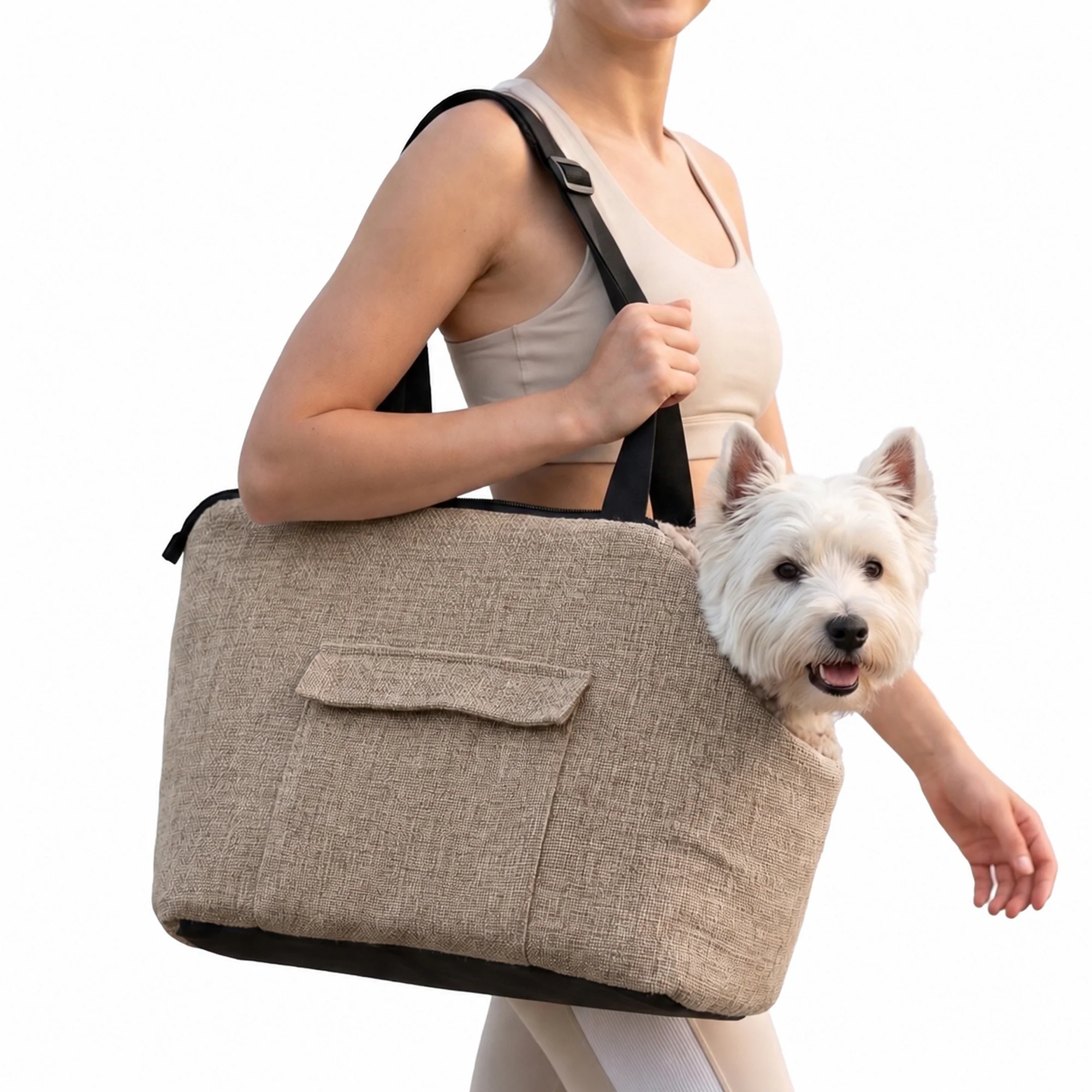Enhanced PawsPik® TinyTrek Plush Dog Cat Carrier Bag Effective