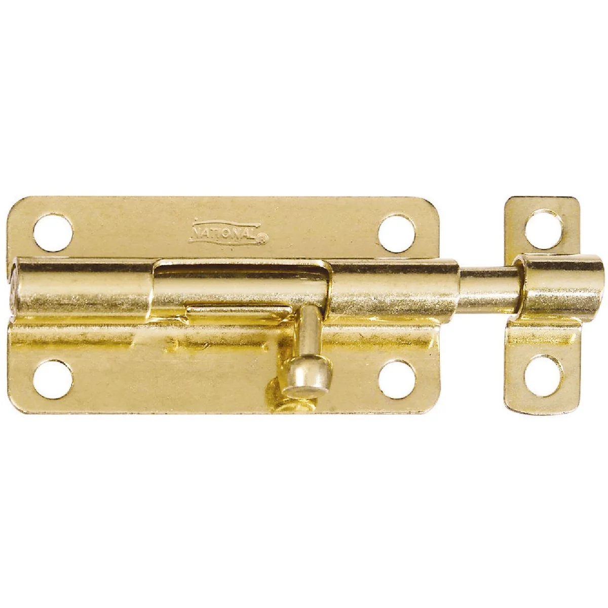 Sustainable National 4 In. Brass Steel Door Barrel Bolt Traditional