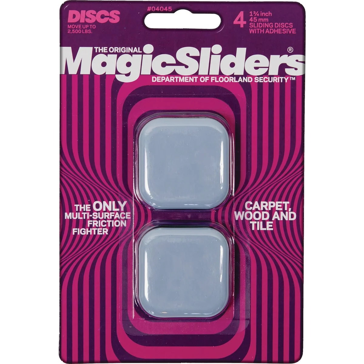 Convenient Sliders 1-3 4 In. Square Self-Adhesive Furniture Glide 4-Pack Excellent