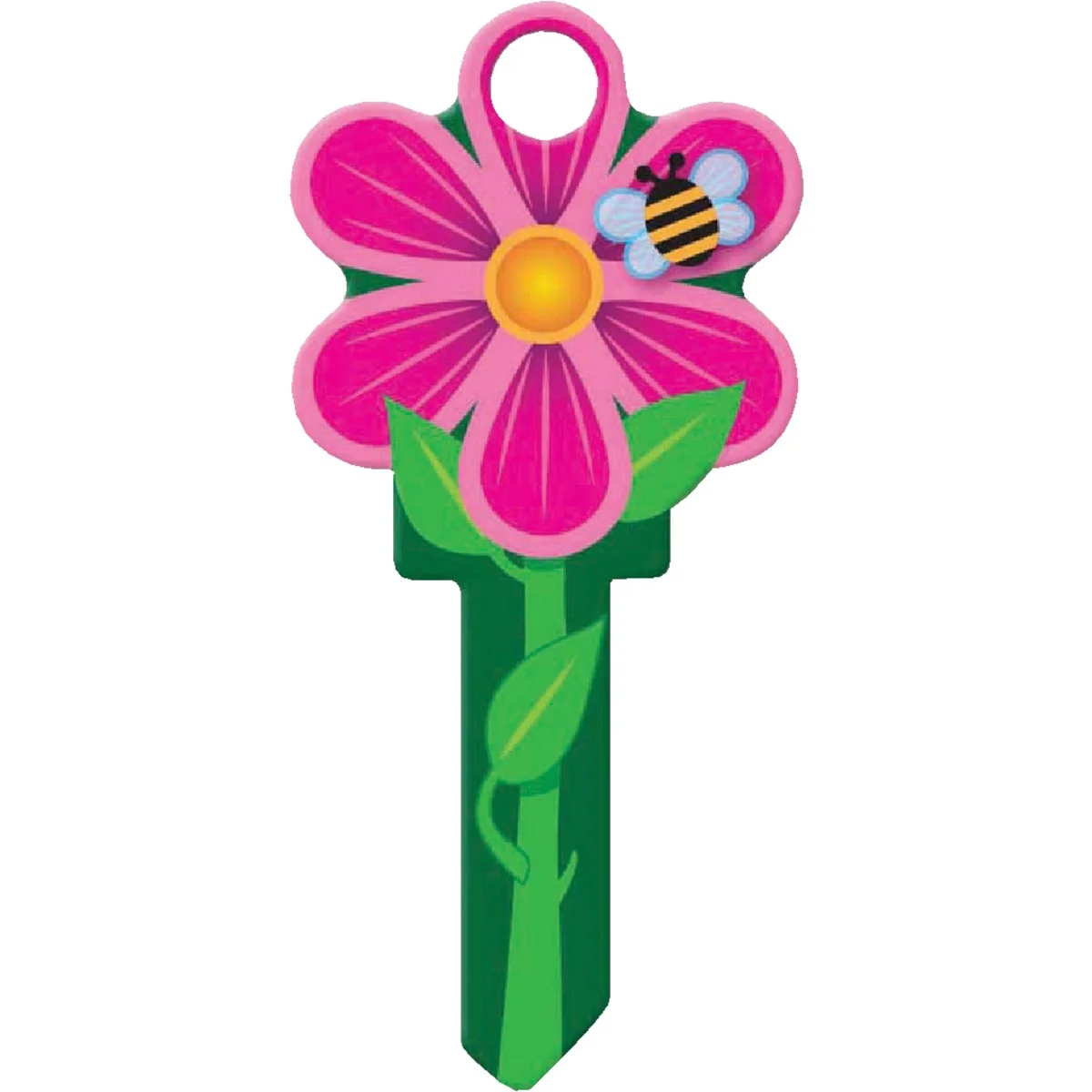 Pure Lucky Line Flower Design Decorative House Key KW11 Convenient