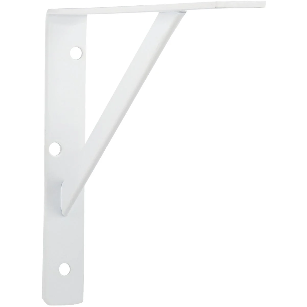 User-Friendly John Sterling 208 Series 12 In. D. x 8 In. H. White Steel L-Bracket Relaxed