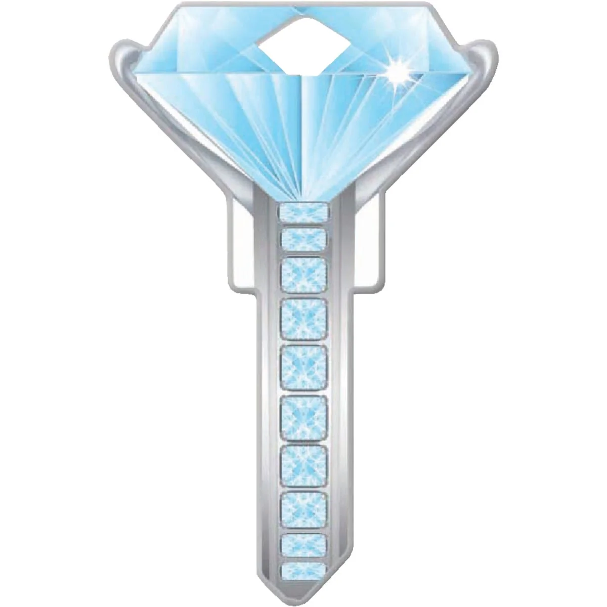 Smart Lucky Line Diamond Design Decorative House Key KW11 Reusable
