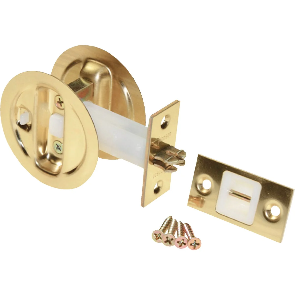 Fine Crafted Johnson Hardware Brass Privacy Pocket Door Lock Solid