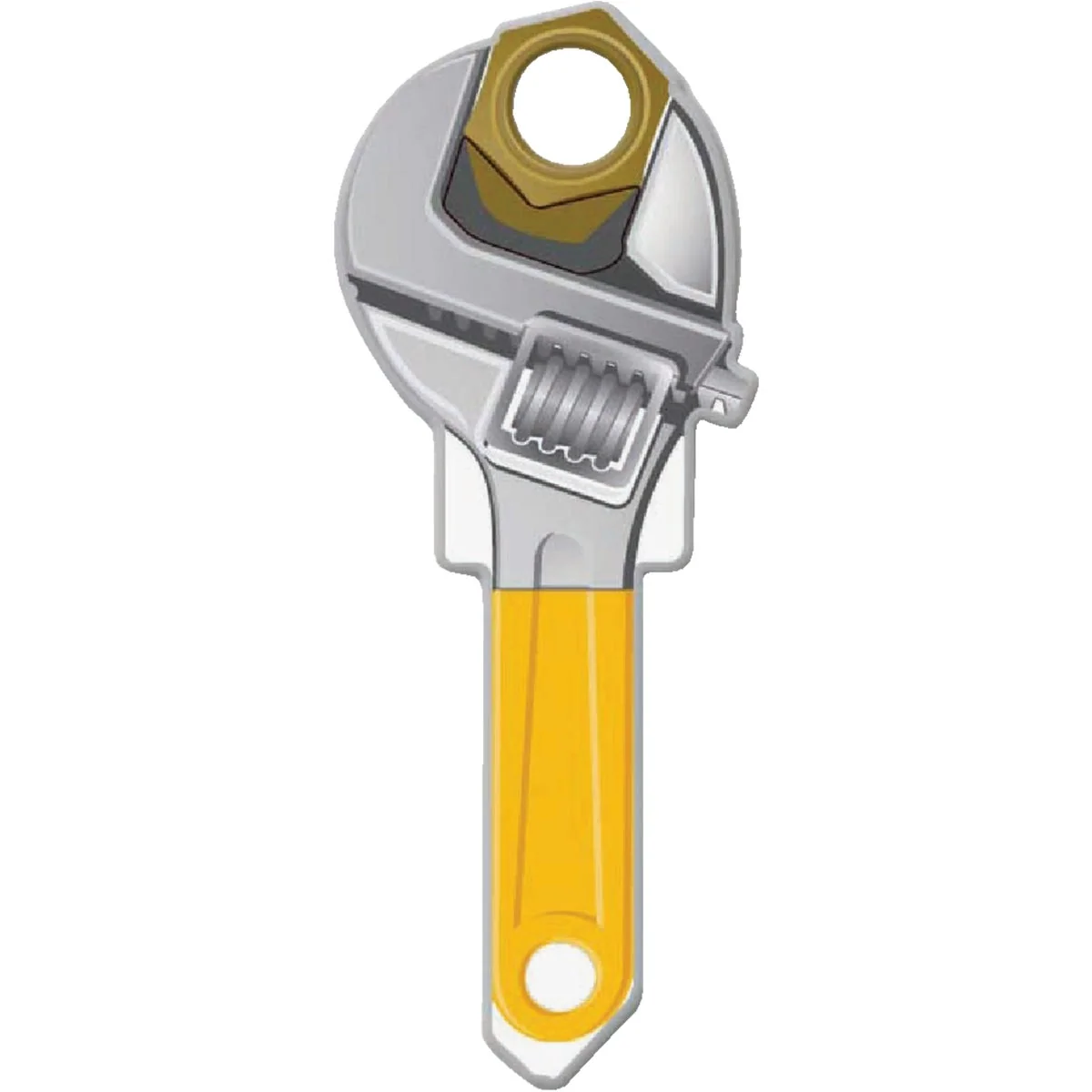 Safe Lucky Line Wrench Design Decorative House Key KW11 Practical