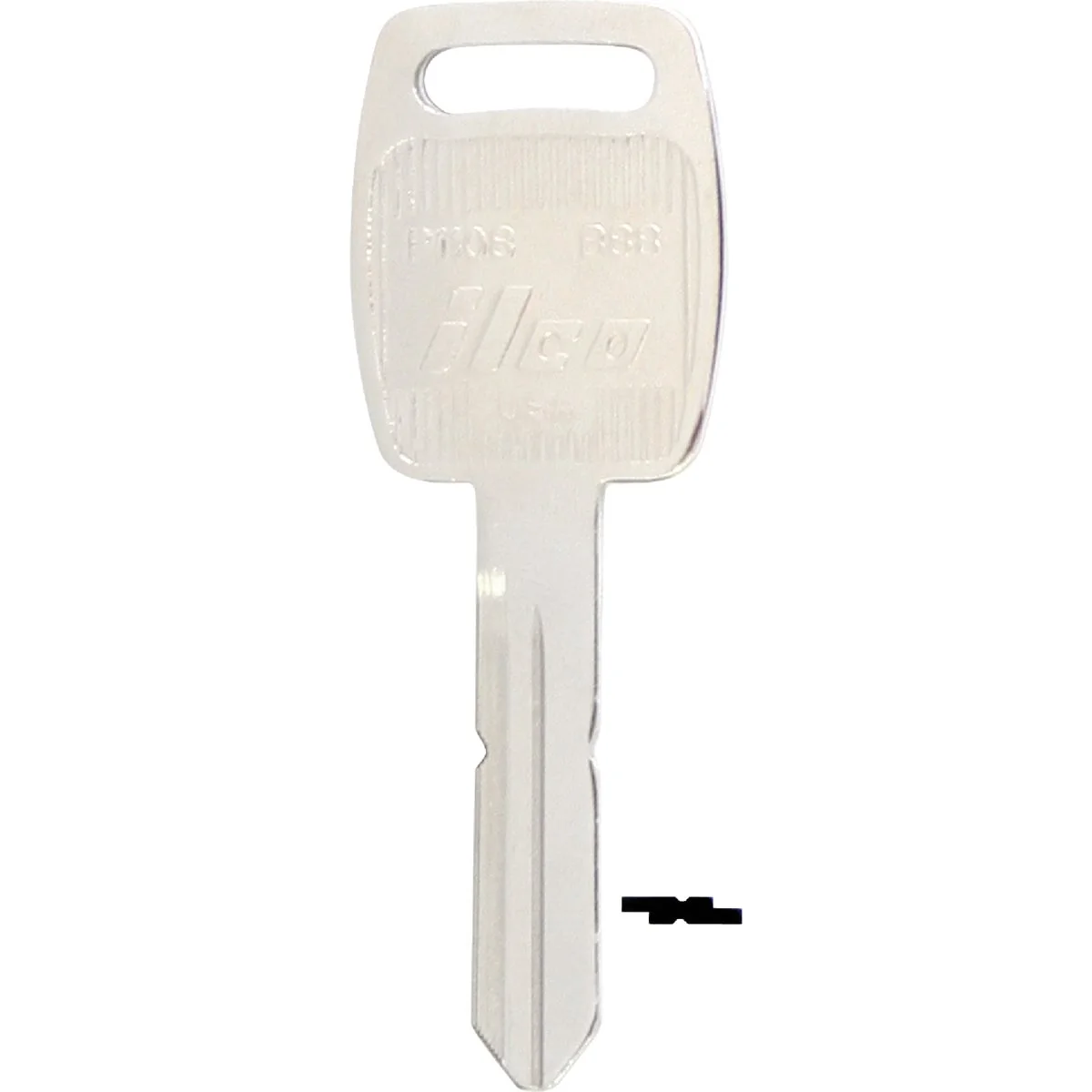 Contemporary ILCO GM Nickel Plated Automotive Key B88 10-Pack Classic