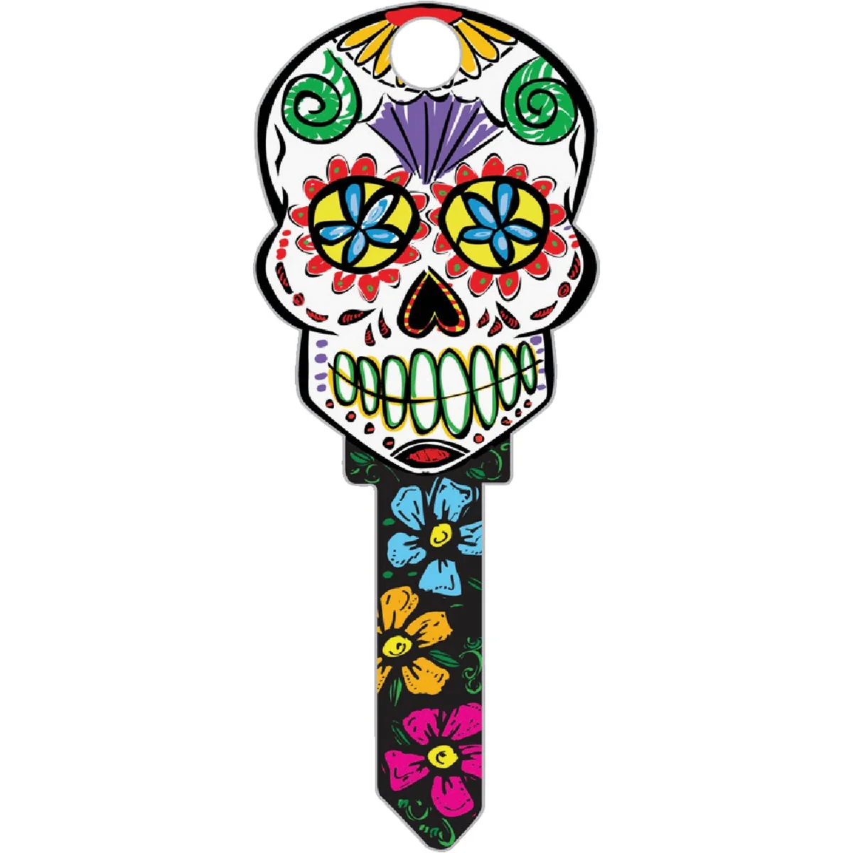 Elite Lucky Line Skull Design Decorative House Key SC1 Eco-Friendly