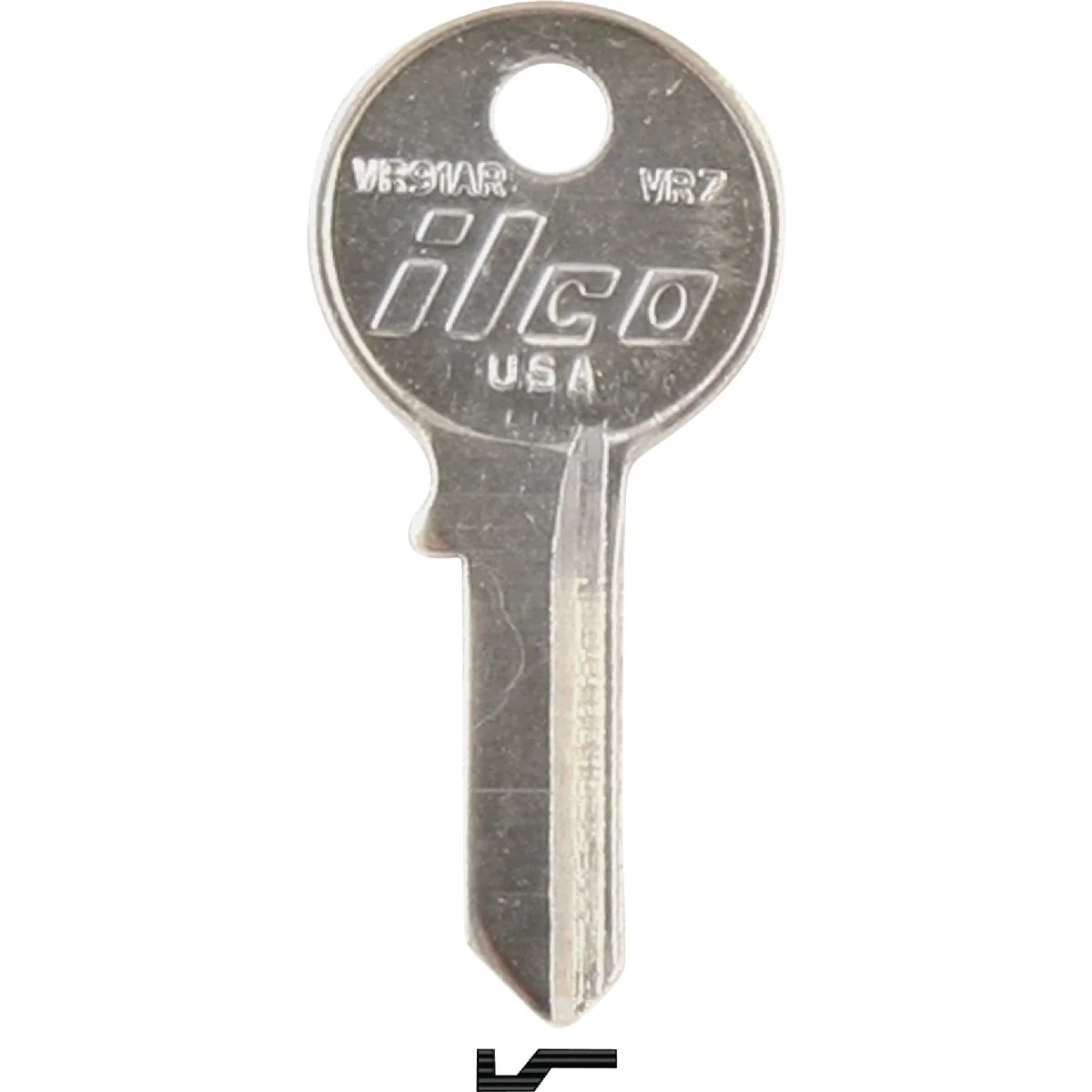 Minimalist ILCO Viro Nickel Plated Padlock Key VR7 10-Pack Fashionable