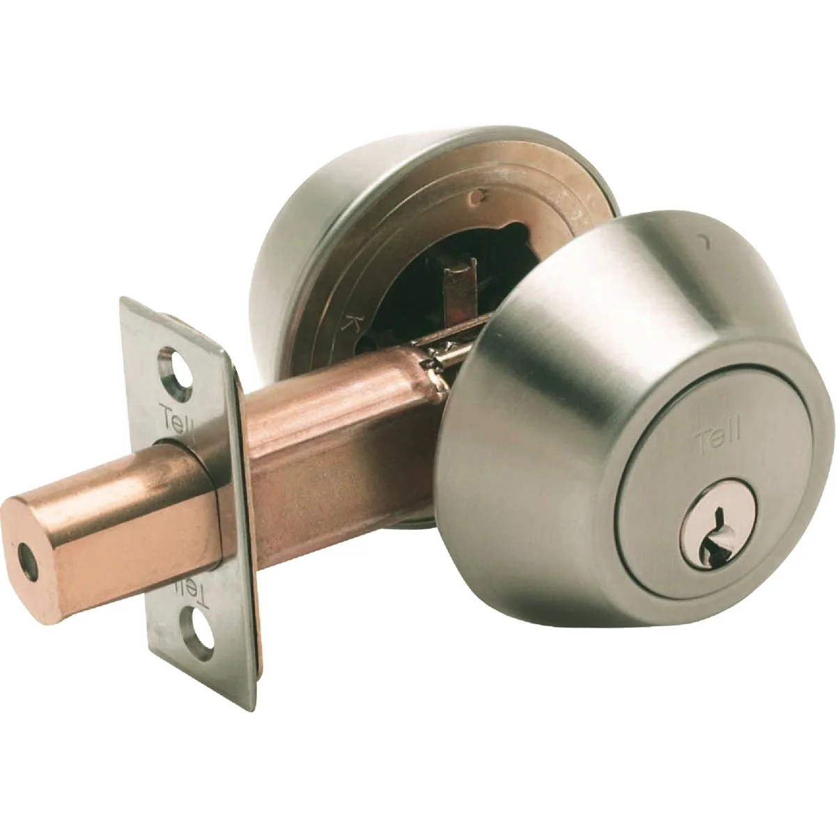 Clean Tell Satin Stainless Steel Commercial Double Cylinder Deadbolt Sustainable
