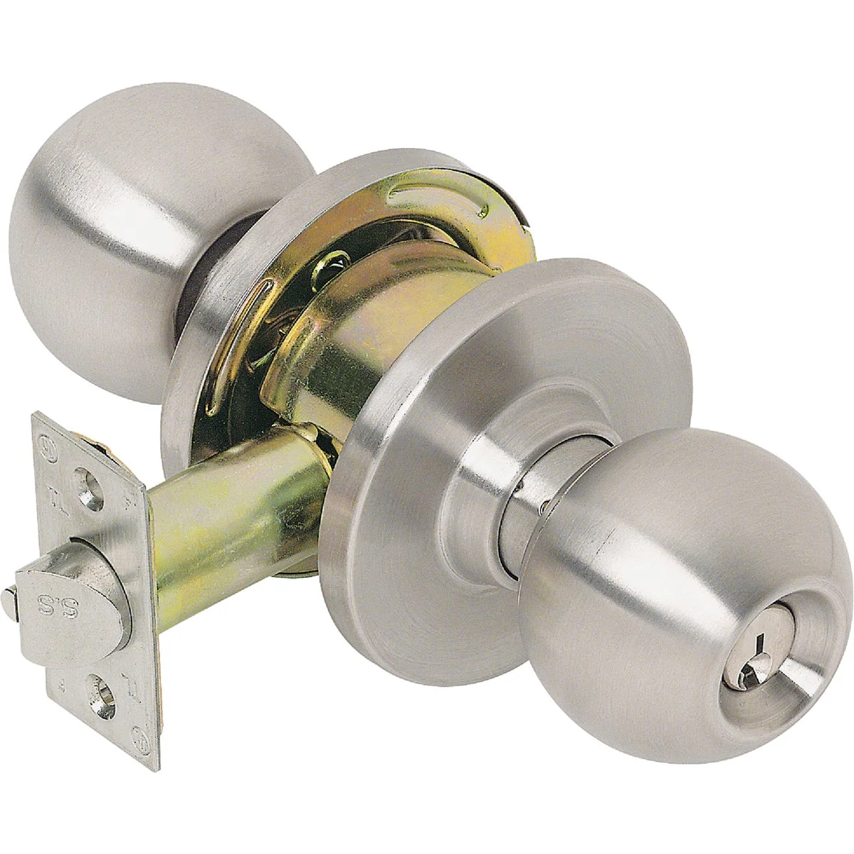 Environmentally Friendly Tell Satin Stainless Steel Entry Door Knob Flexible