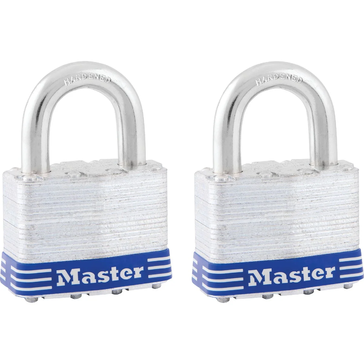 Certified Master Lock 2 In. W. 4-Pin Tumbler Keyed Alike Padlock 2-Pack Durable