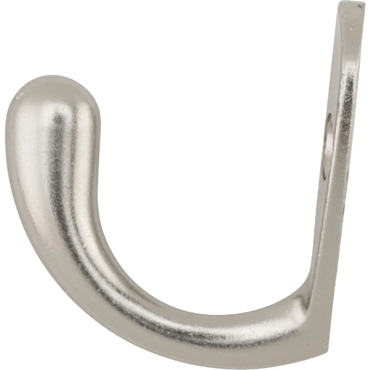 Durable National Satin Nickel Single Prong Robe Hook Fast