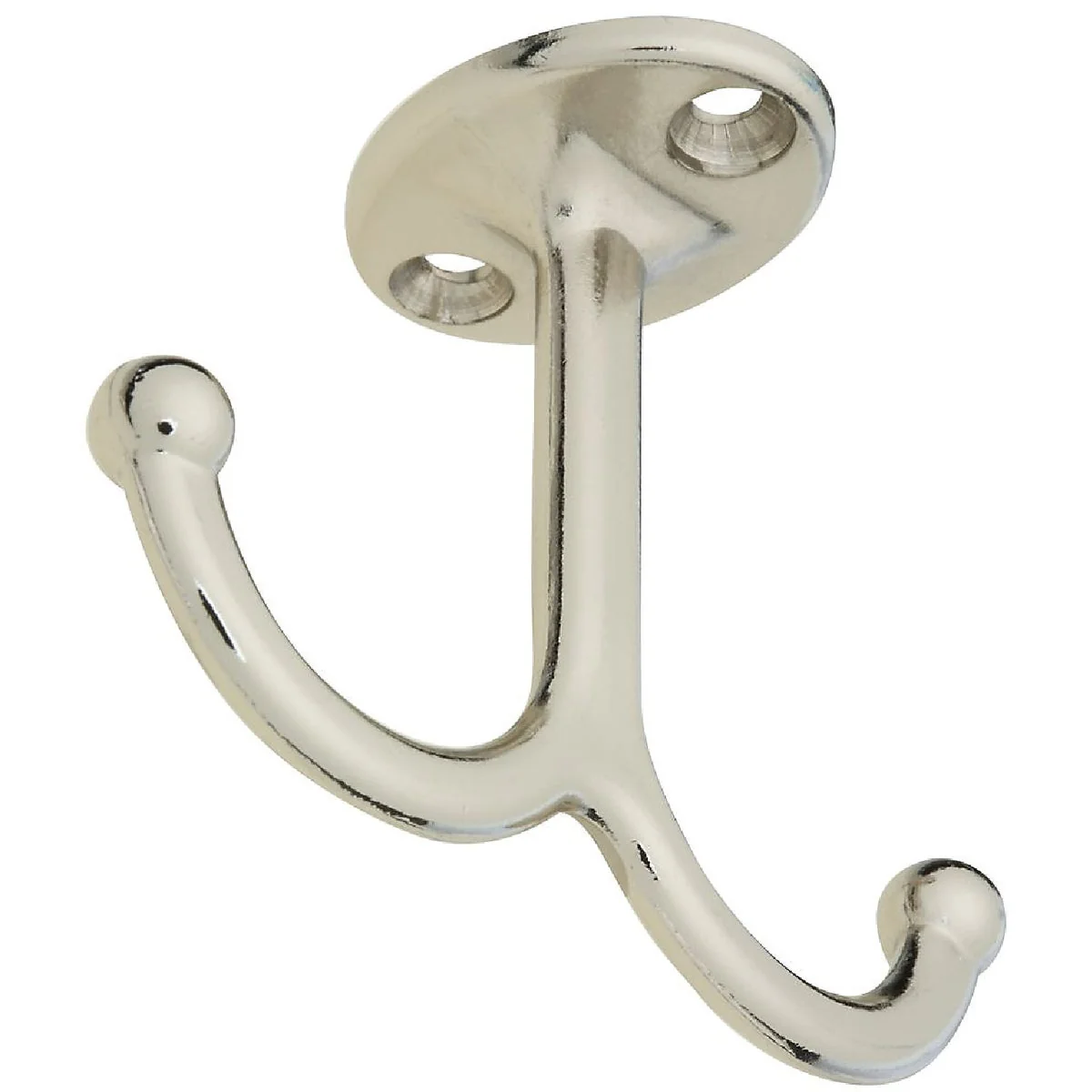 Optimized National Nickel Undershelf Wardrobe Hook 2 per Card Efficient