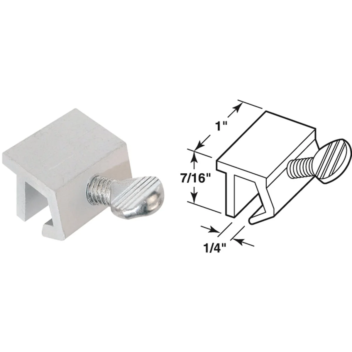 Exceptional Defender Security Aluminum Heavy-Duty Sliding Window Lock 2 Count Organic