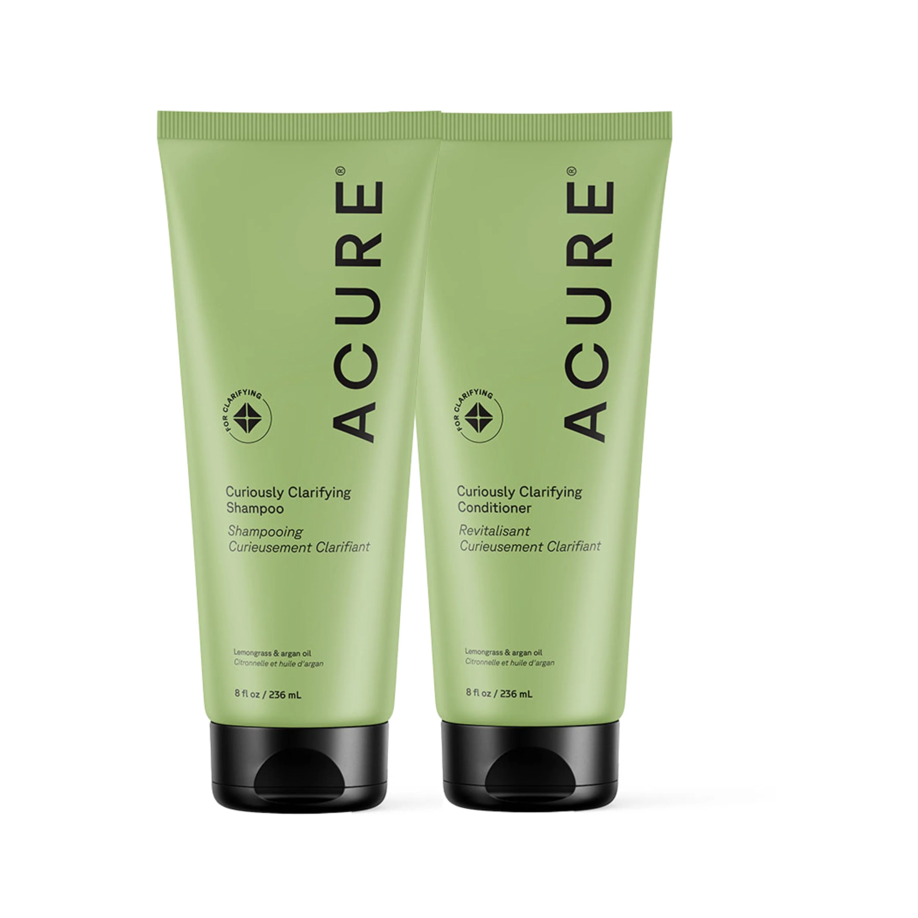 Optimized Acure Curiously Clarifying Shampoo and Conditioner Set Selected