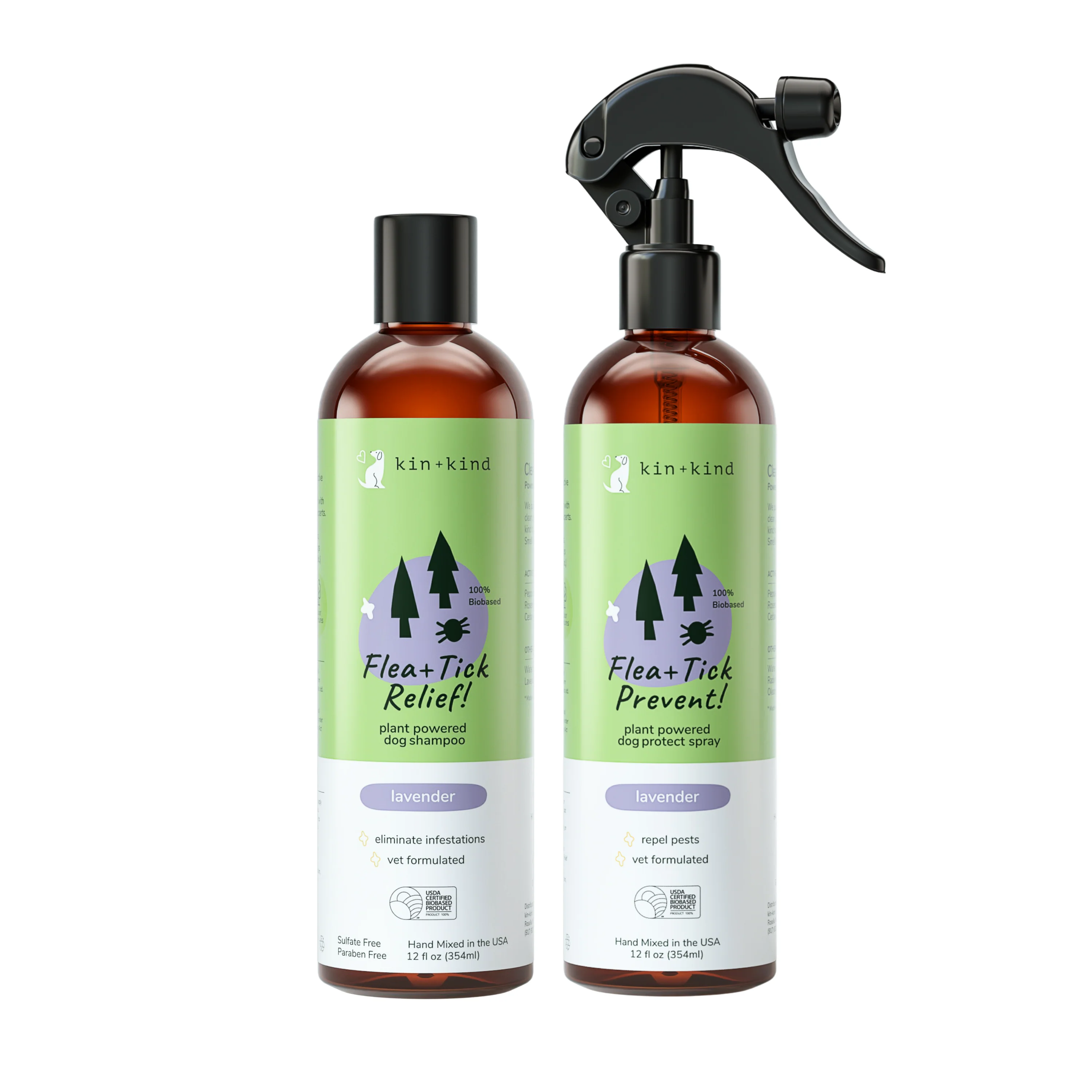 Smart kin kind Flea Tick Pet Shampoo Spray Set Elite