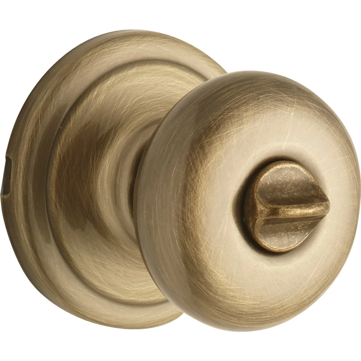 High-Quality Kwikset Signature Series Antique Brass Bed Bath Door Knob Official