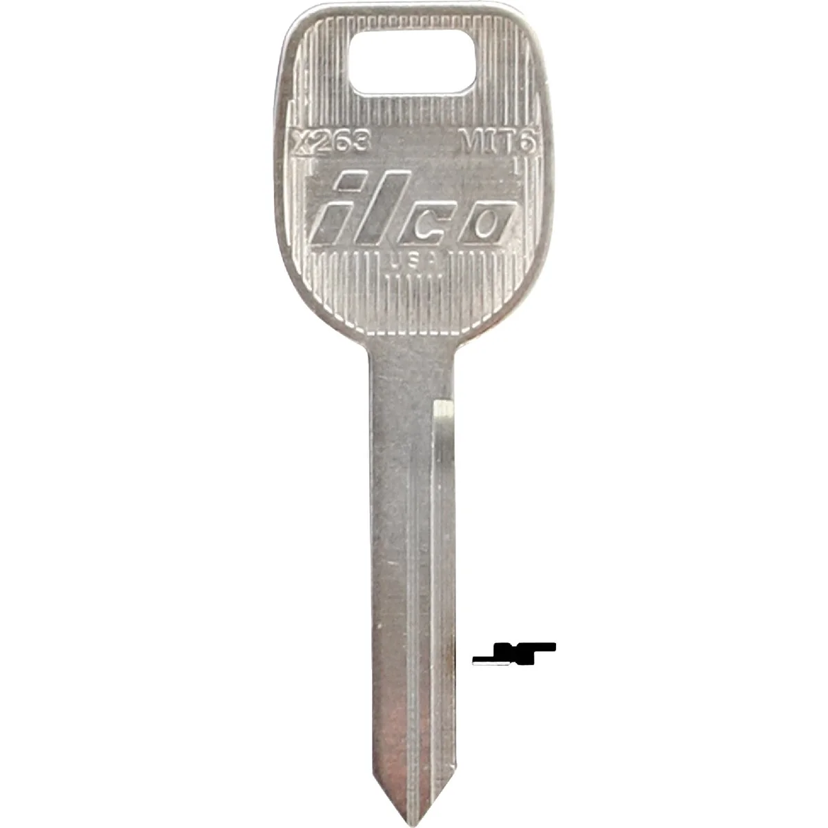 Crafted ILCO Mitsubishi Nickel Plated Automotive Key MIT6 10-Pack Carefully Designed