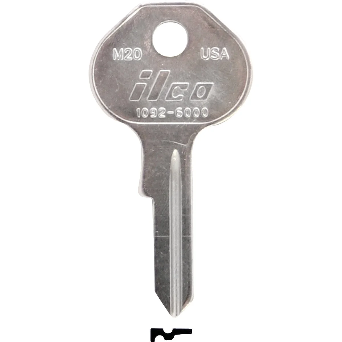 World-Class ILCO Master Nickel Plated Padlock Key M20 10-Pack Casual