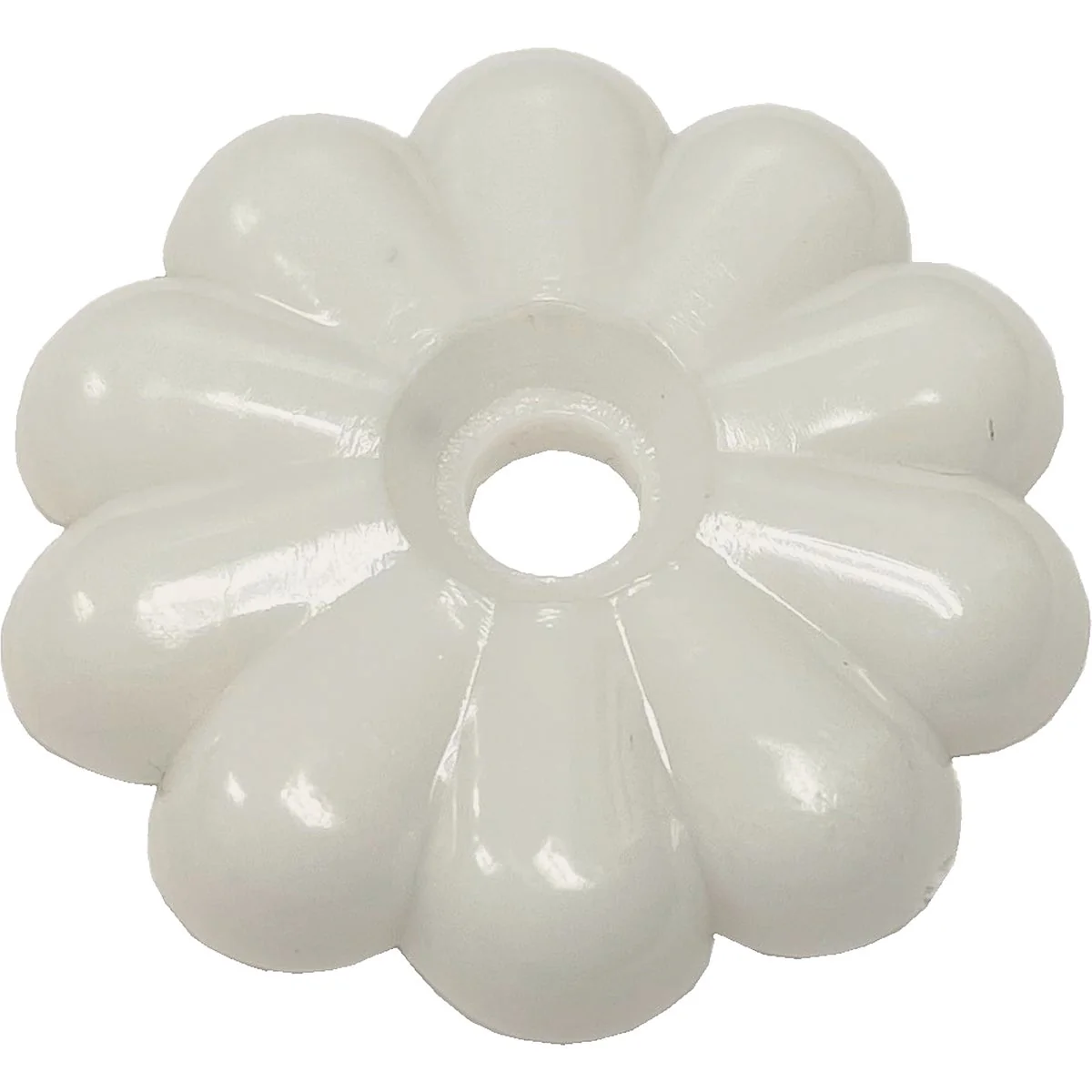 Consistent United States Hardware White Rosette without Screws 100-Count Soft