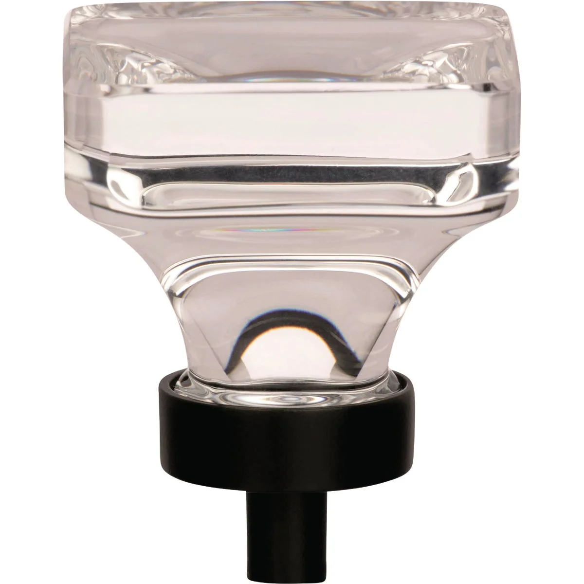 Durable Amerock Glacio Clear Black Bronze Cabinet Knob Fine Crafted