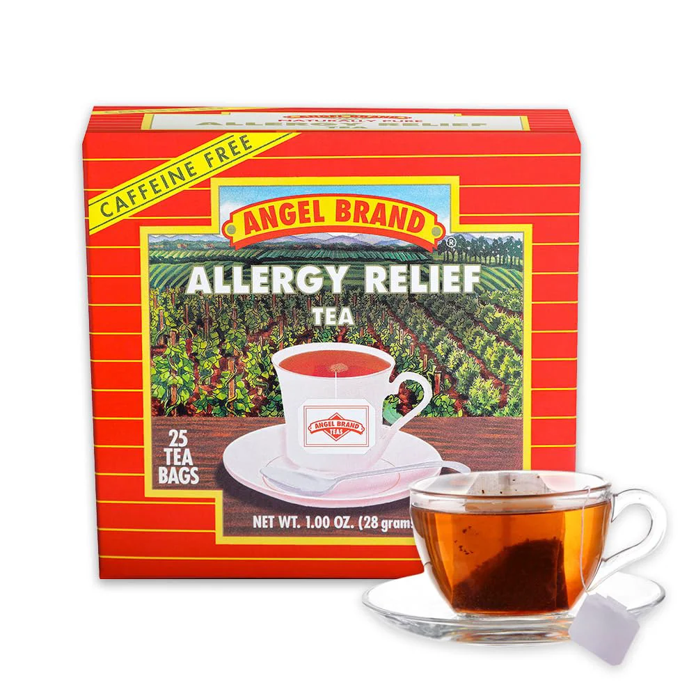 Comfortable Angel Brand Allergy Relief Tea – Herbal Tea 25 Tea Bags Pack of 3 – Tea for Allergy Care Cough Relief Flexible