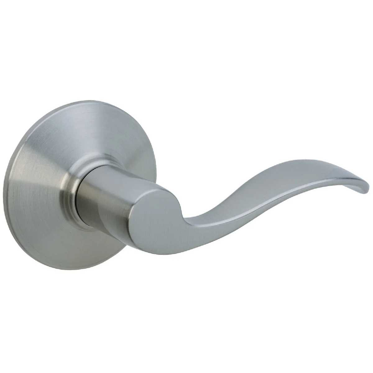 Top-Quality Schlage Satin Nickel Right-Hand Accent Dummy Door Lever Modern