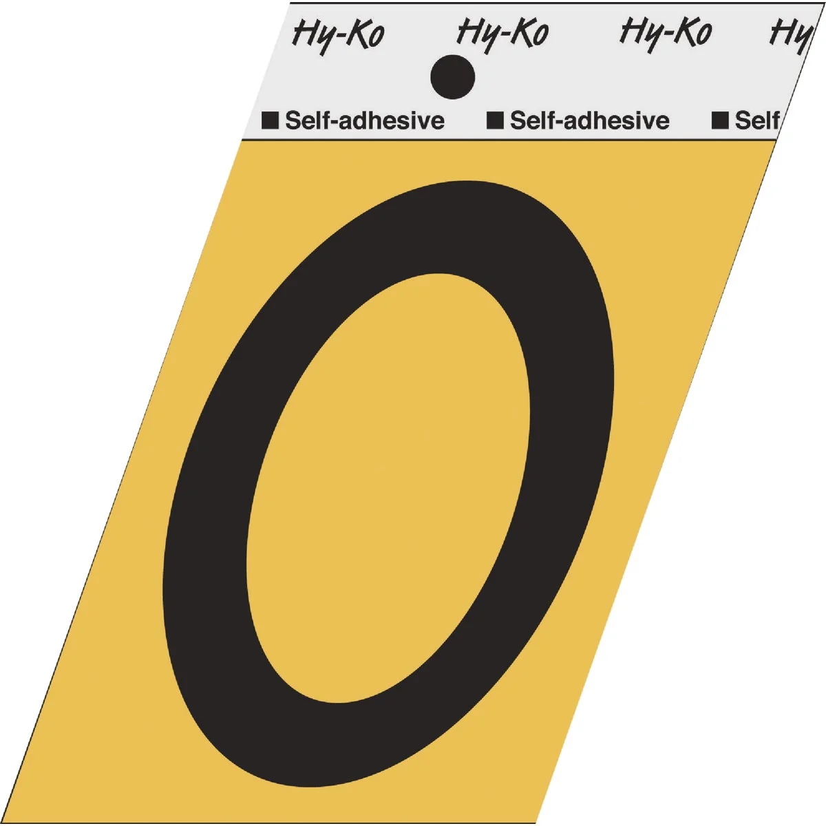 Elite Hy-Ko Aluminum 3-1 2 In. Non-Reflective Adhesive Number Zero Versatile