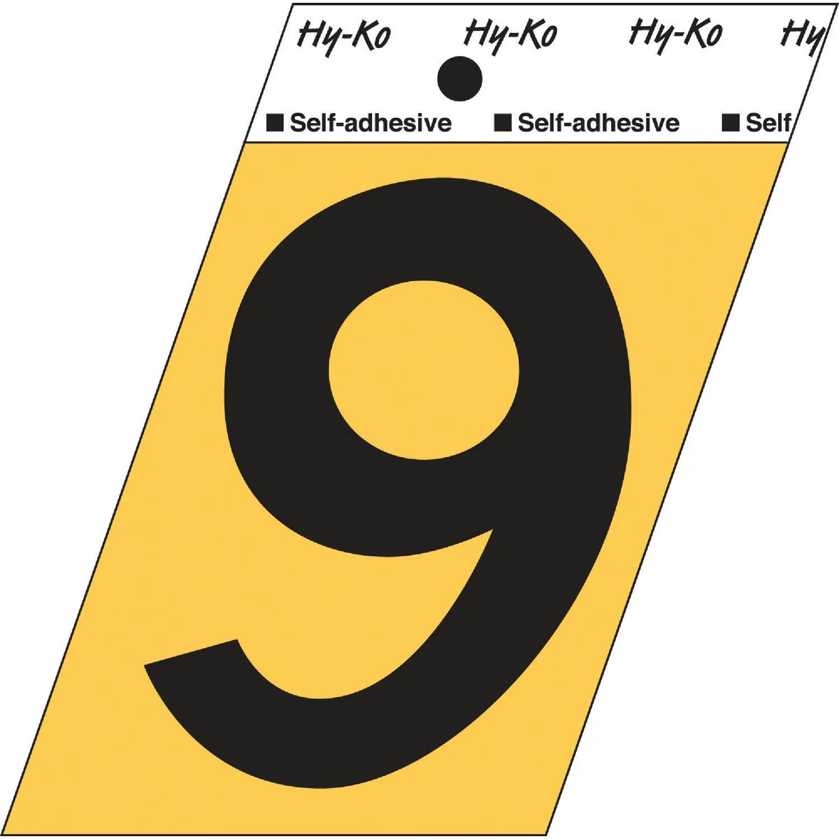 Smooth Hy-Ko Aluminum 3-1 2 In. Non-Reflective Adhesive Number Nine Genuine