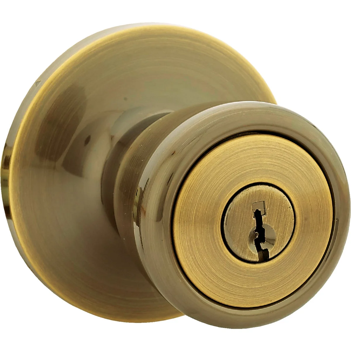Environmentally Friendly Steel Pro Antique Brass Entry Door Knob Modern