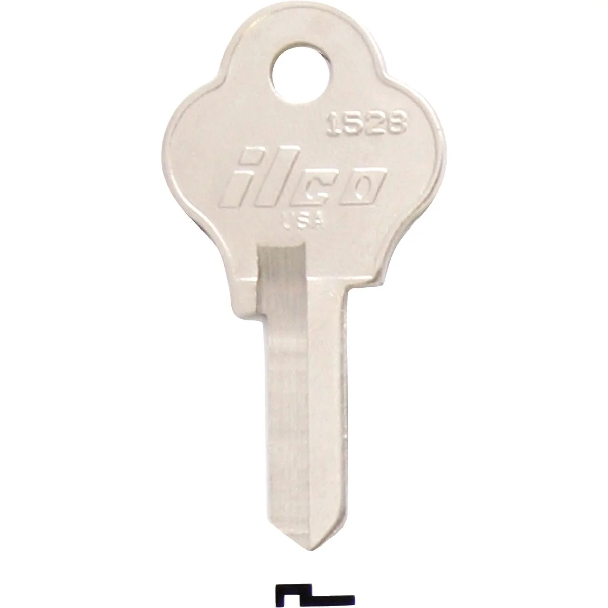 Classic ILCO EMCO Nickel Plated Storm Door Key 1528 10-Pack Minimalist