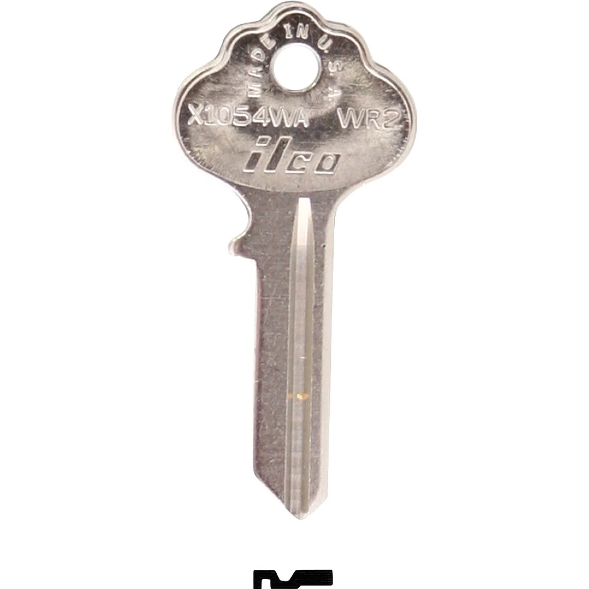 Natural ILCO Weiser Nickel Plated House Key WR2 10-Pack Classic