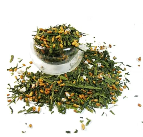 Breathable Organic Premium Genmaicha Popcorn Green Tea helps the stomach to digest 3 Ounce Stylish