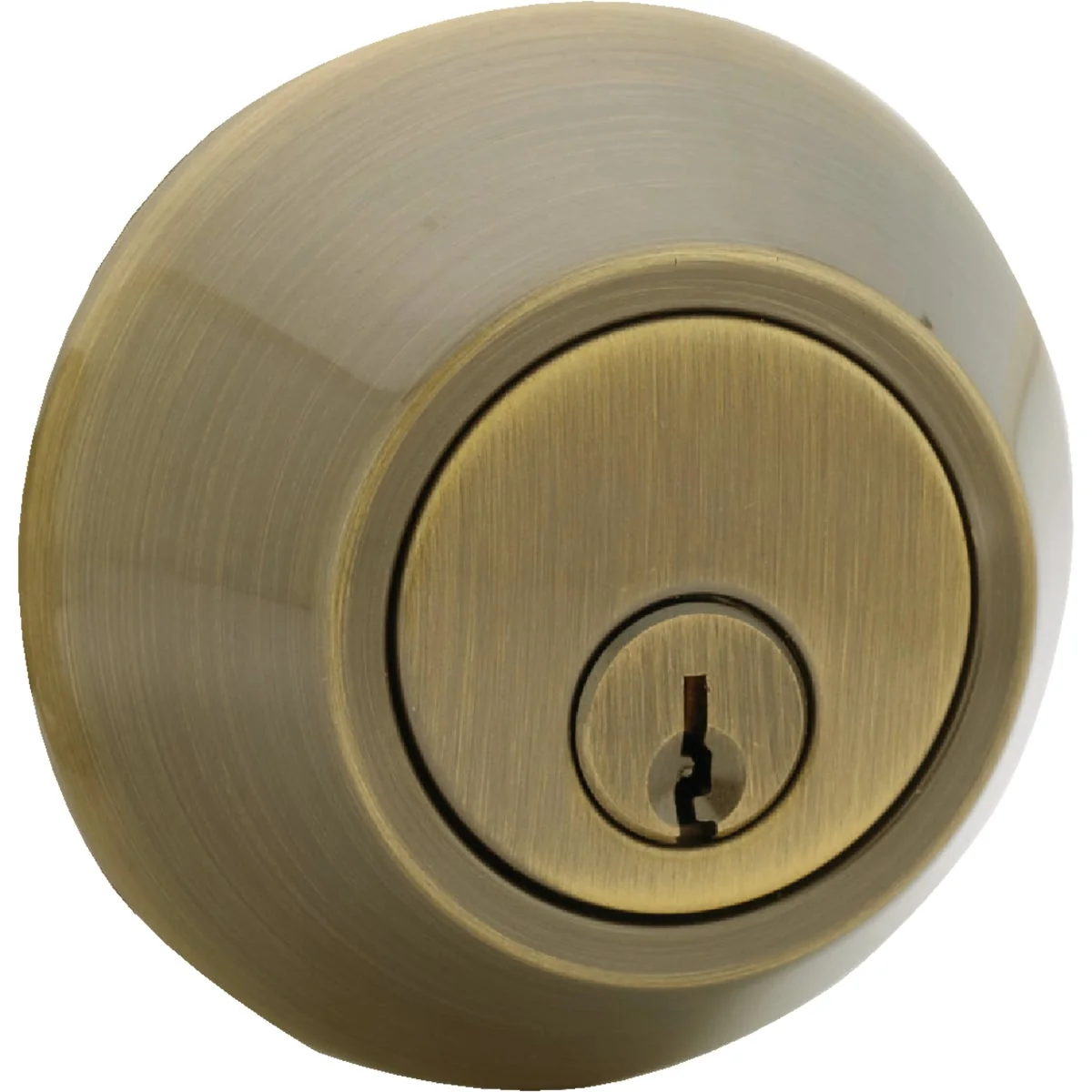 Genuine Steel Pro Antique Brass Single Cylinder Deadbolt Outstanding