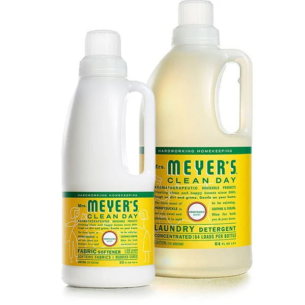 Official Mrs. Meyer's Laundry Detergent Fabric Softener Set Reliable