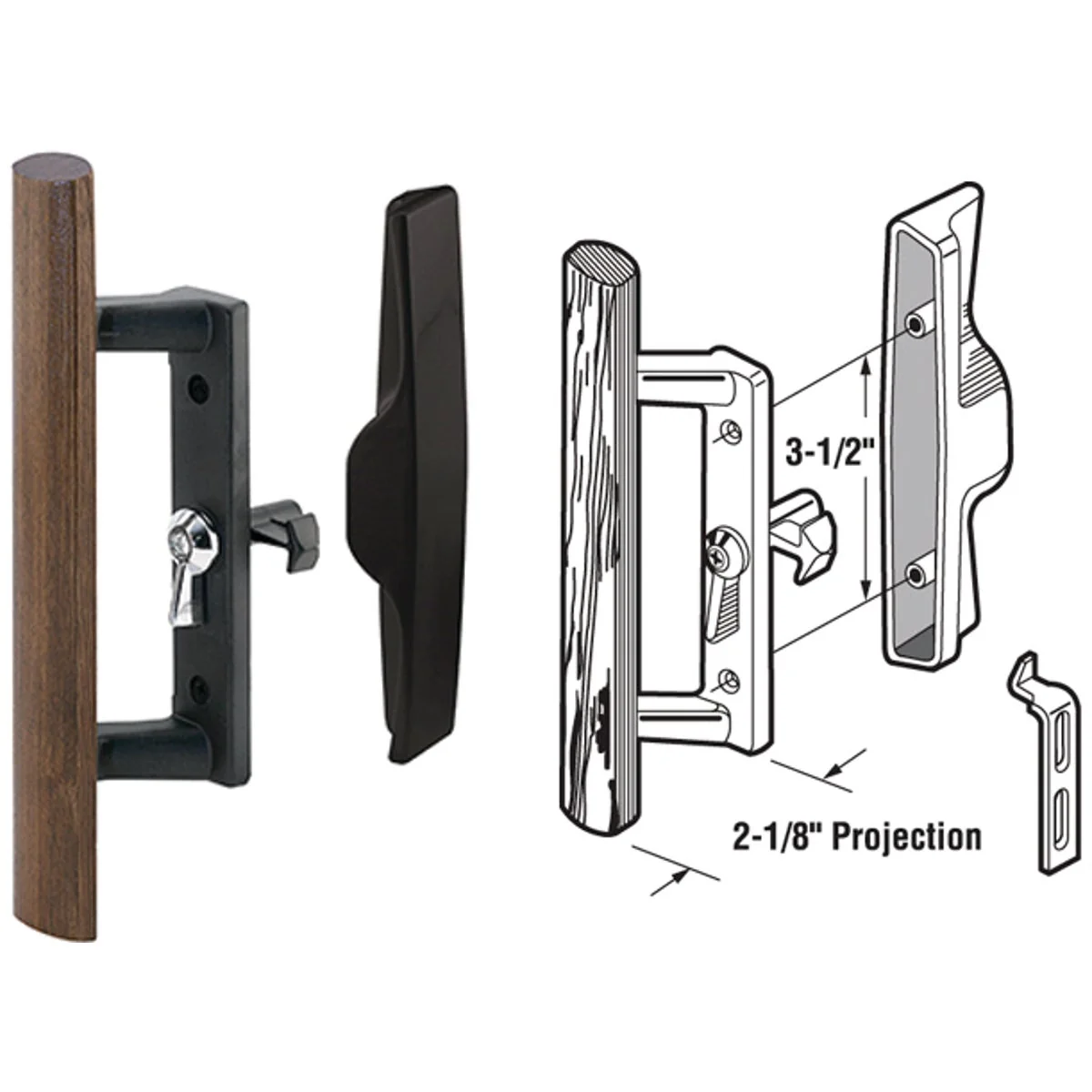 Proven Prime-Line Internal Lock Sliding Patio Door Handle Set Sustainable