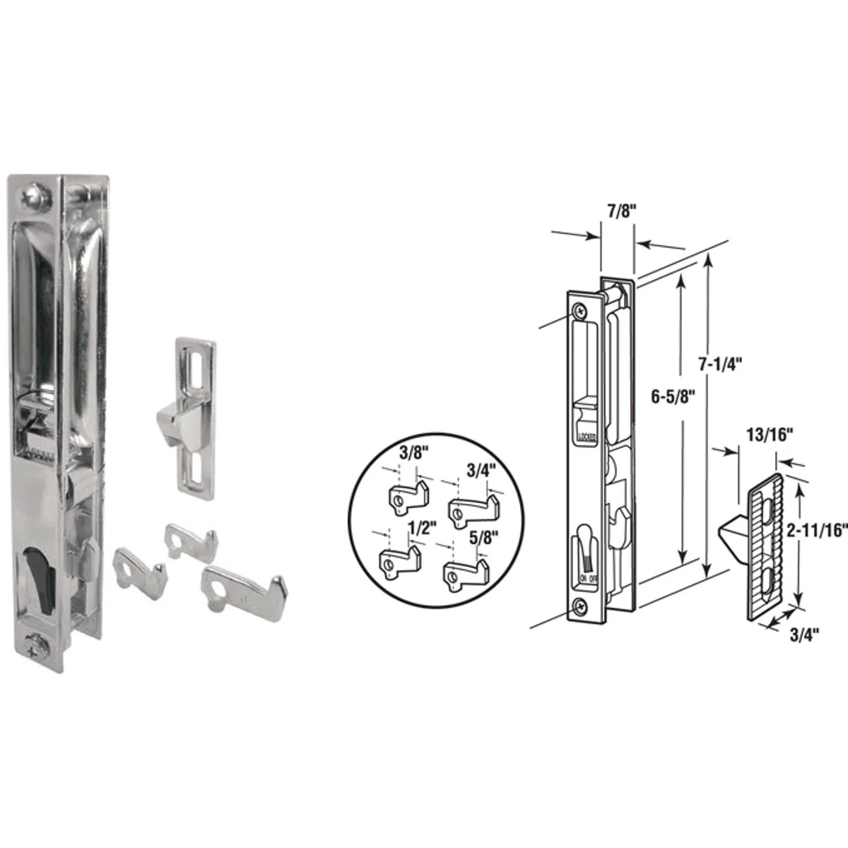 Official Prime-Line Flush Mount Sliding Patio Door Handle Fine