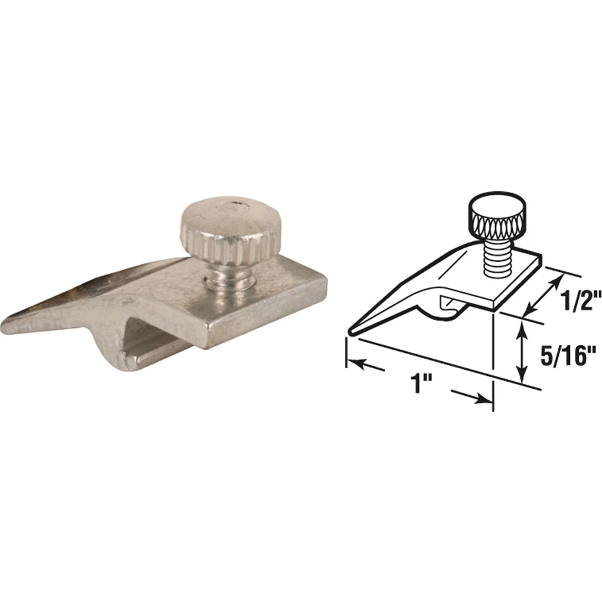 First-Class Prime-Line 1 2 In. W. x 5 16 In. H. x 1 In. L. Storm Window Panel Clip 8 Count Soft