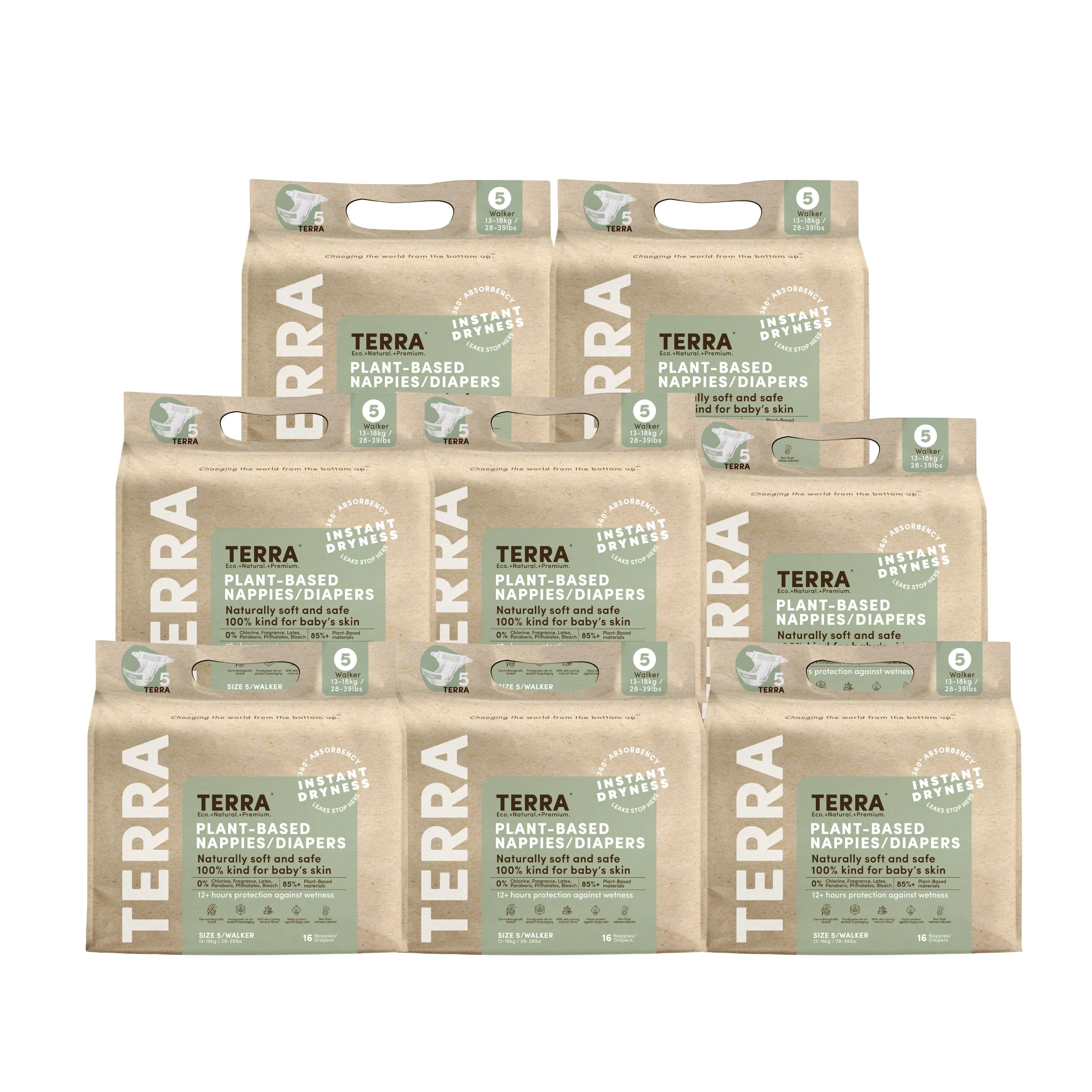 Breathable Terra Diapers - One Month Supply Fine Crafted
