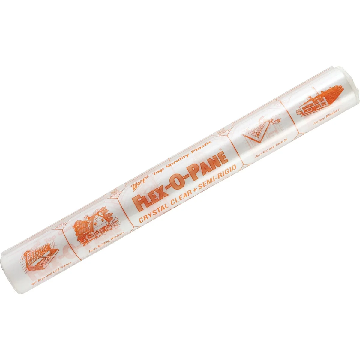 Verified Warp's Flex-O-Pane 36 In. x 75 Ft. x .010 Mil. Semi Rigid Clear Plastic Sheeting Safe