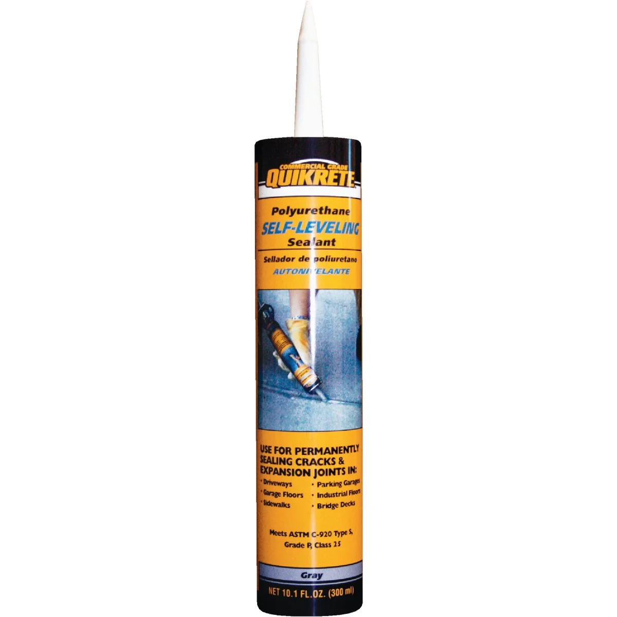 Carefully Designed Quikrete 10.1 Oz. Gray Advanced Polymer Self-Leveling Sealant Trusted