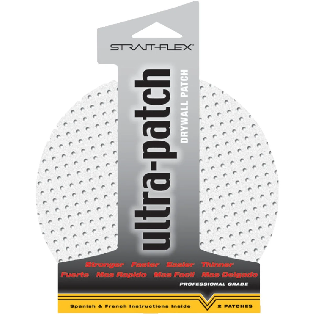 Unique Strait-Flex Ultra-Patch 6 In. Diameter Compound Drywall Patch 2-Pack Advanced