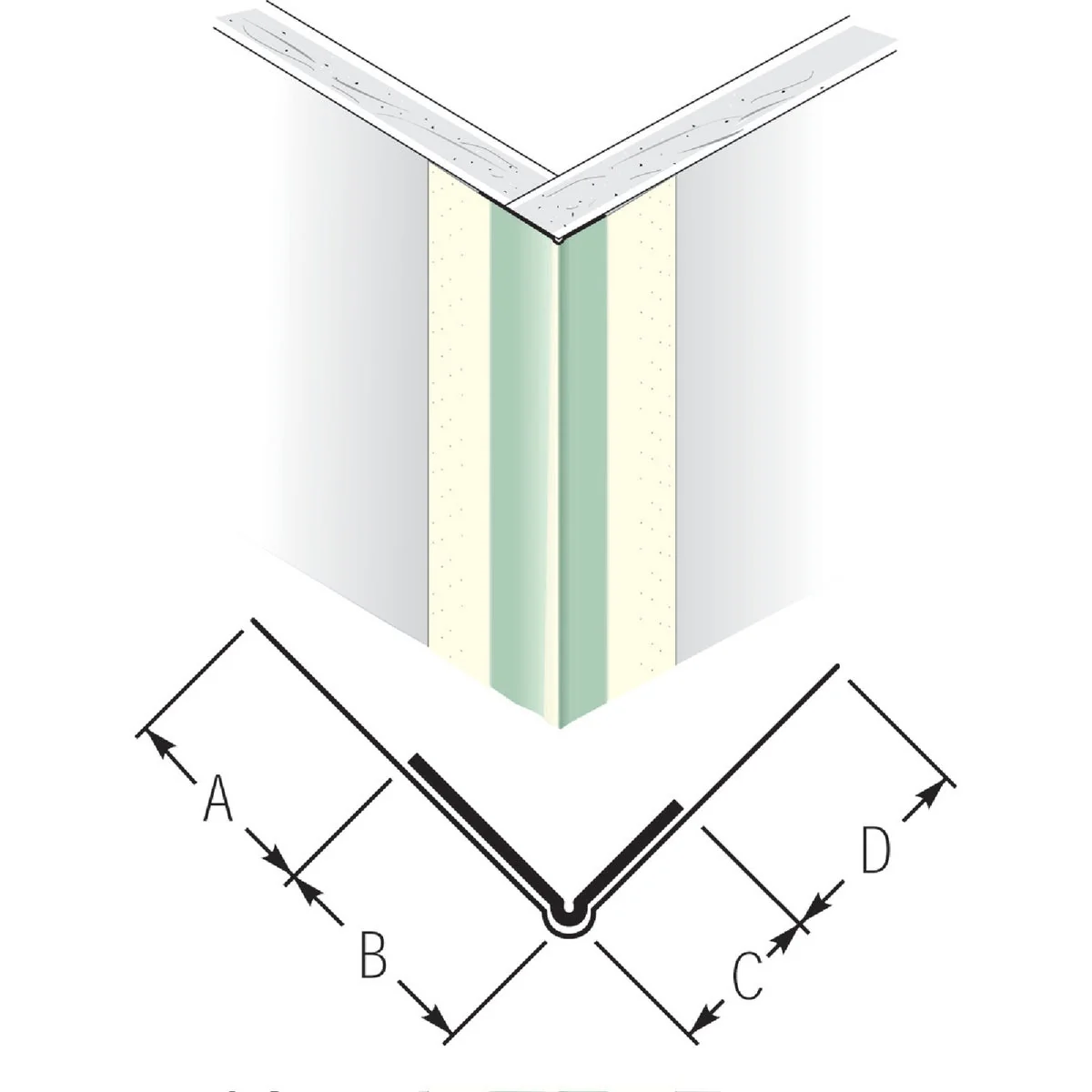 Versatile Beadex 1-7 16 In. x 10 Ft. Paper Faced Metal Outside Drywall Corner Bead Dependable