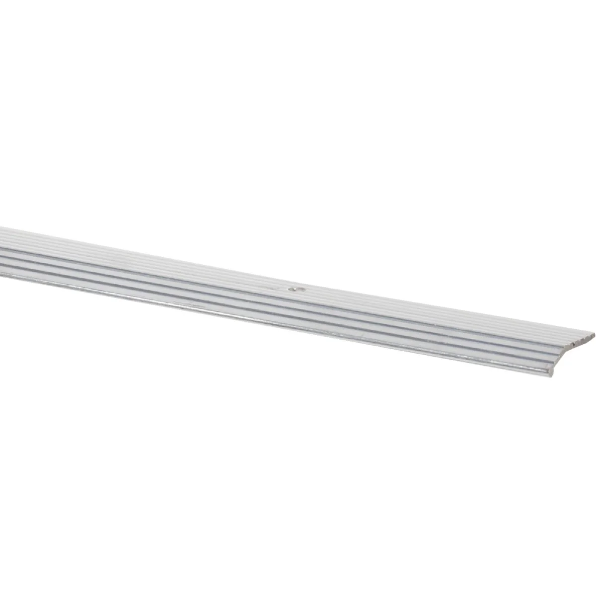 High-End Do it Satin Silver Fluted 1 In. x 6 Ft. Aluminum Carpet Trim Bar Fine Crafted
