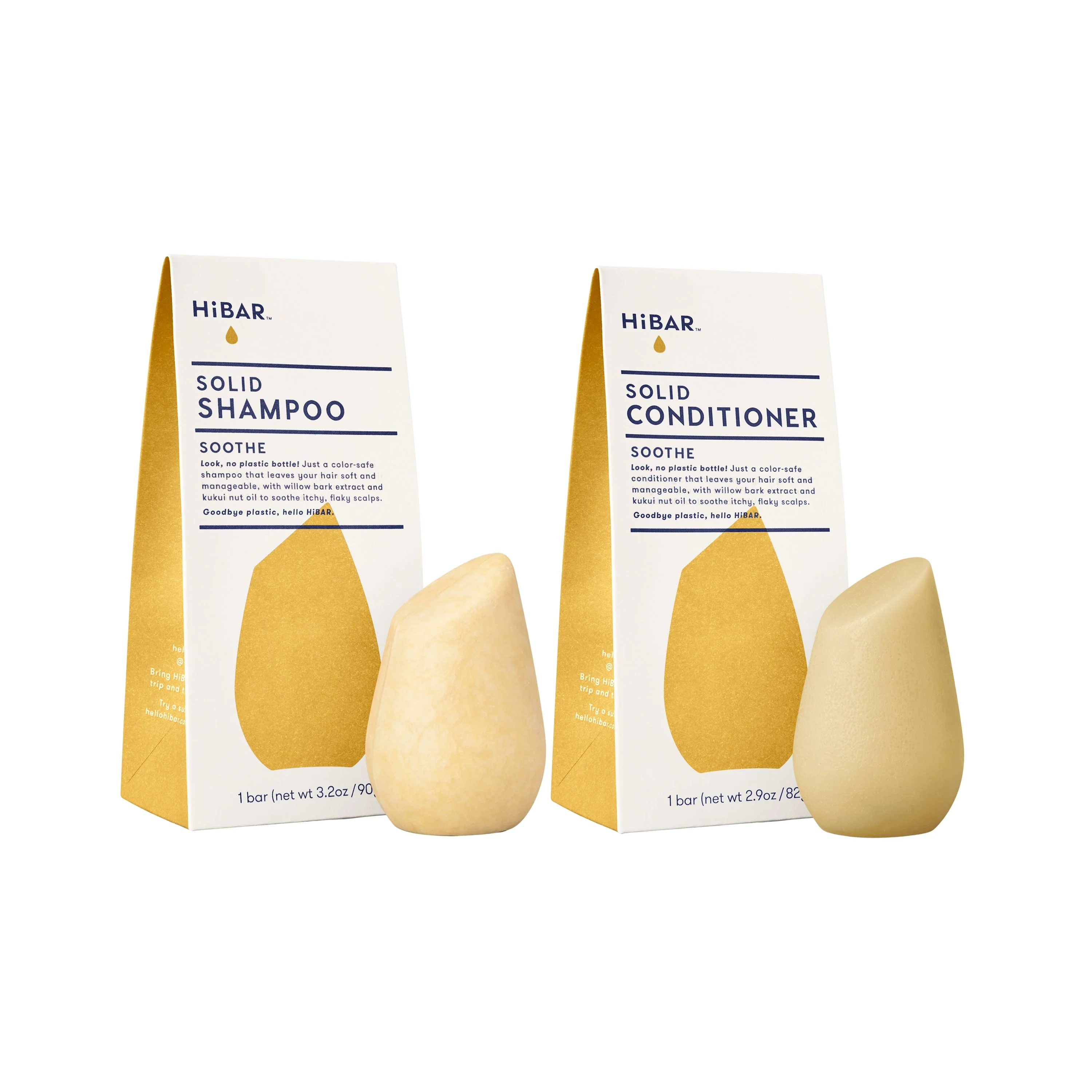 Solid HiBAR Soothe Haircare Set Pure