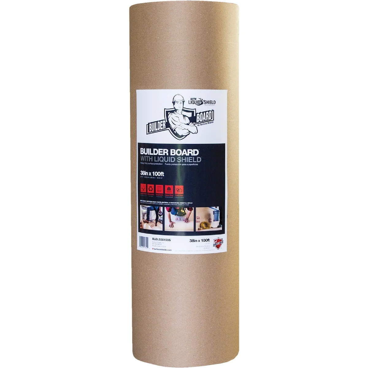 Relaxed Surface Shields Builder Board 38 In. x 100 Ft. Floor Protector Eco-Friendly