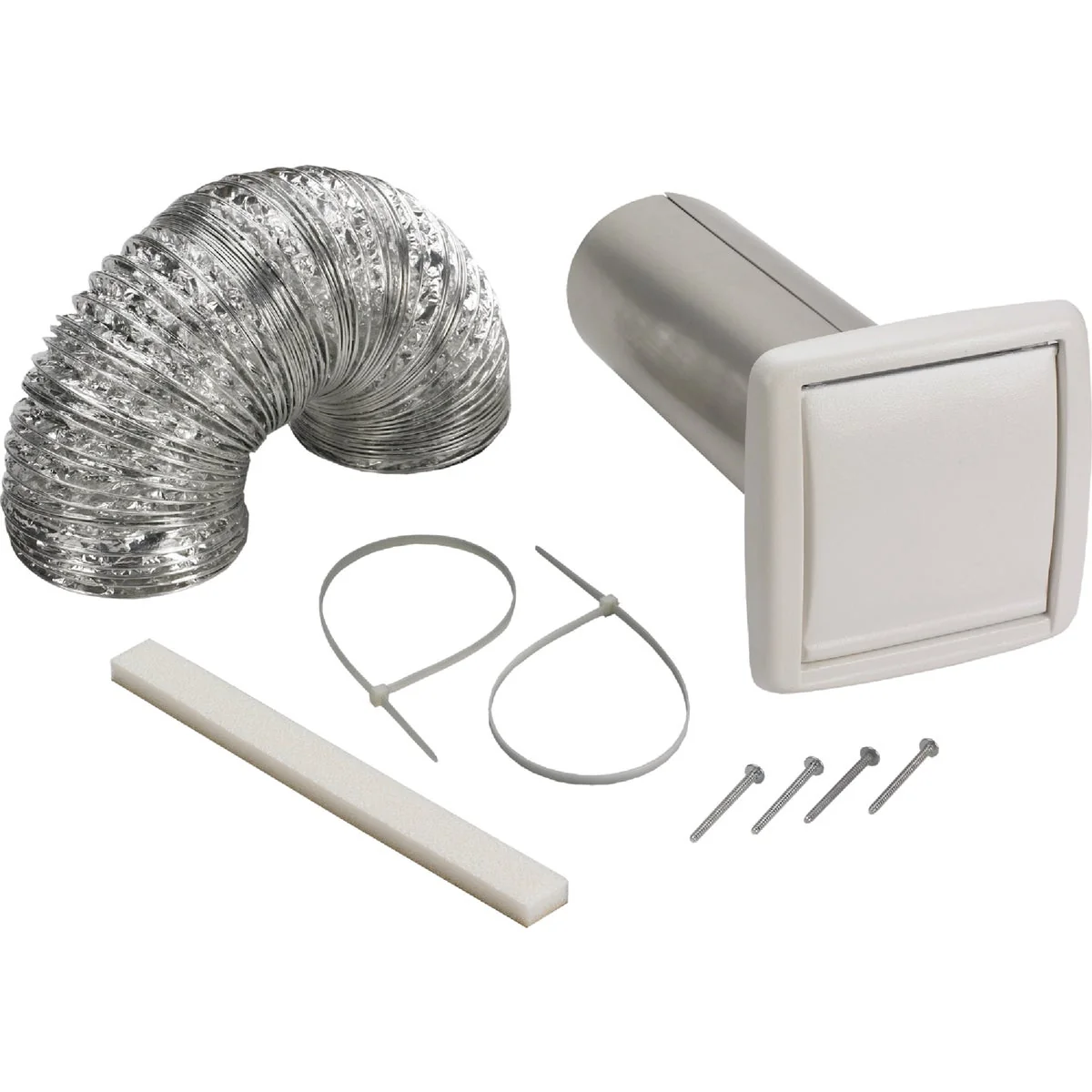 Contemporary Broan-Nutone 3 In. 4 In. Exhaust Fan Wall Vent Kit 8-Piece Soft