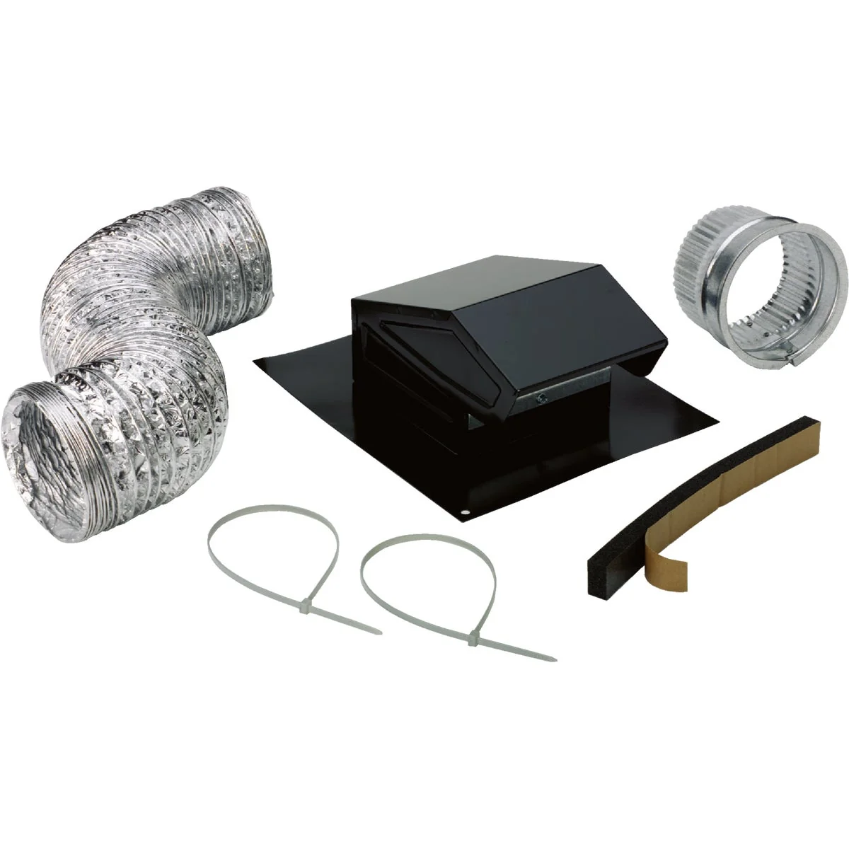 Authentic Broan-Nutone 3 In. 4 In. Exhaust Fan Roof Vent Kit 7-Piece Breathable